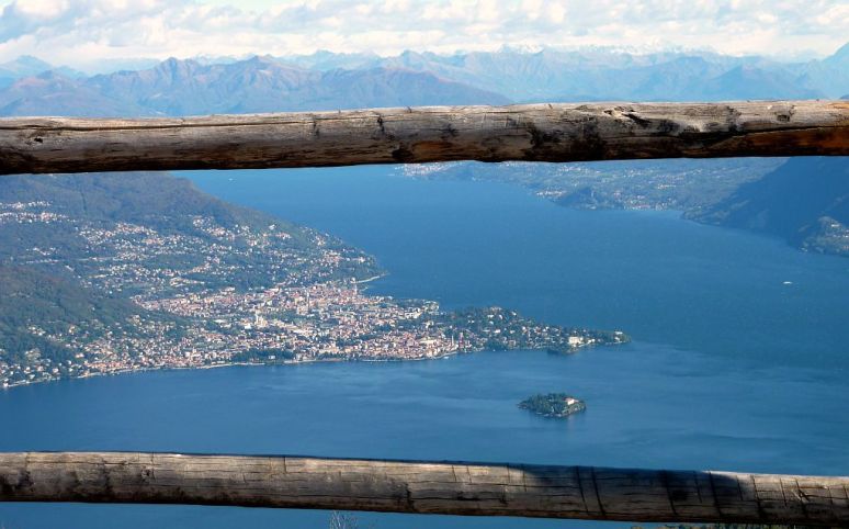 Maggiore Lake, Verbania from the top of Mottarone